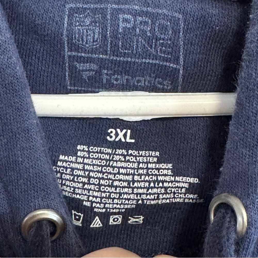 Fanatics NFL Proline Navy Blue Rams Football Hoodie 3XL - Picture 2 of 3